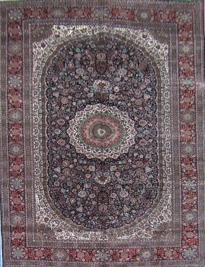 5'x8'Red Hand Knotted Persian Oriental Silk Area Rug/Carpet C1