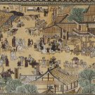2'x6'Brown Song Dynasty Hand Knotted Chinese Silk Area Rug/Tapestry 8