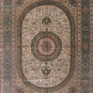 10'x14'Large Beige Quem Hand Knotted Traditional Silk Area Rug/Carpet 22