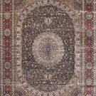 9'x12'Red Floral Hand Knotted Traditional Silk Area Rug/Carpet 21