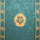 8'x10' Turquoise Hand Knotted Traditional Chinese Silk Oriental Area Rug/Carpet
