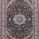4'x6'Blue Hand Knotted Persian Oriental Silk Area Rug/Carpet 9