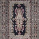 3'x5'Navy Kerman Hand Knotted Oriental  Silk Area Rug/Carpet 7