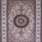4'x6'Beige Hand Knotted Turkish Oriental Silk Area Rug/Carpet 10