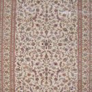 6'x9'Beige Leaf Hand Knotted Turkish Oriental Silk Area Rug/Carpet 1