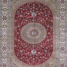 10'x14' Large Red Hand Knotted Traditonal Oriental Silk Area Rug/Carpet 49