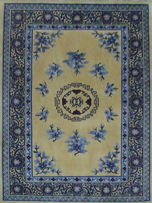 6'x9' Plum Hand Knotted Traditional Chinese Silk Area Rug/Carpet  59
