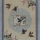 5'*8' Grey Hand Knotted Traditional Chinese Silk Area Rug/Carpet 60