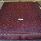 6.82'*10'Afghan Red Hand Knotted Wool Area Rug/Carpet