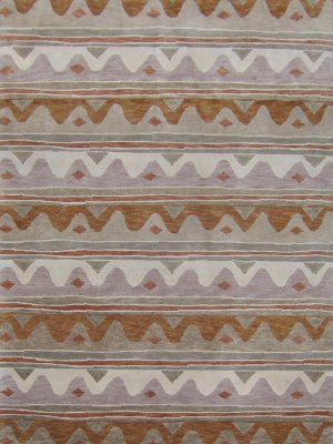 5'*8'Wave Hand Knotted Modern Tibetan Wool Area Rug/Carpet 12
