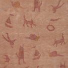 5'*8'Brown Animal Hand Knotted Tibetan Wool Area Rug/Carpet 11