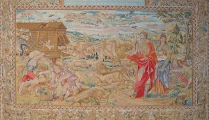 6.5'*10'European Large Flat Woven  Wool Area Rug/Tapestry 6