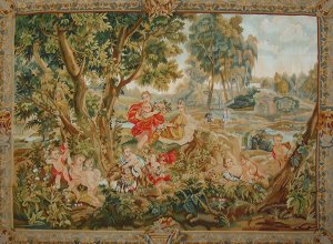 5.1'*7' European Flat Woven Wool Area Rug/Tapestry 3