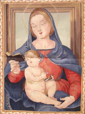2'*3' Virgin Mary Small Flat Woven Wool Area Rug/Tapestry 4