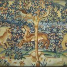 4.64'*7.48' Deers Flat Woven Wool Area Rug/Tapestry 1