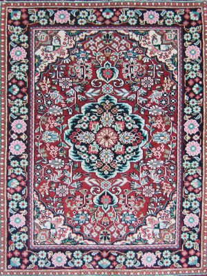 2'*3'Small Hand Knotted Turkish Oriental Artifical silk Area Rug/Carpet 3