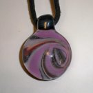 pink swirl pendant
