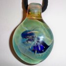 Green flower pendant