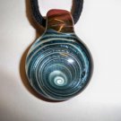blue swirl glass pendant