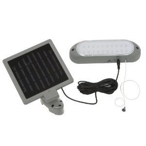 Designers Edge L-949 10 LED Rechargeable Solar Panel Shed 