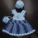 Blue Crochet Dress