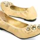 Fashion Apricot Noble Flats Womens Shoes All Size 208 Free Shipping