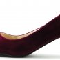 Fashion Purplish Red High Heels Womens Shoes All Size 113 Free Shipping