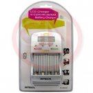 Hitech IC-34LCD 4-Bank Smart Battery Charger with LCD Display for AA and AAA Ni-Cd/ Ni-MH Batteries