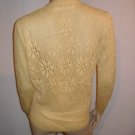 St. John Knits Yellow Novelty Cardigan Sweater Medium M