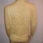 St. John Knits Yellow Novelty Cardigan Sweater Medium M