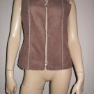 $220 Velvet Anthropologie Faux Suede Sheepskin Vest S