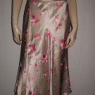 Banana Republic Floral Silky Knee Length Skirt 6 Small