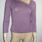 Ted Baker Purple Lilac Fringe Viscose Shirt Top 2 XS
