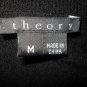 Theory Black Soft Wool Short Sleeve Cardigan Sweater M