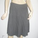 $240 Wyeth by Todd Magill Pleated Grey Raw Skirt 2 XS