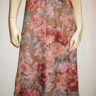 $880 Dries van Noten Romantic Floral Soft Skirt 38