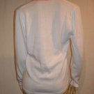 Theirry Muggler Cotton White Orange Pullover Sweater 48
