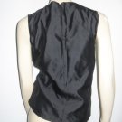 Michael Kors Silk Darted Fitted Black Shirt Top 6 S Sm