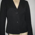 $325 Shin Choi Black Cotton Fitted Blazer Jacket 8 M