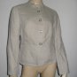 Michael Kors Rough Edges Beige Fitted Jacket 8P 8 P