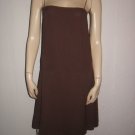 Luca Luca Orlandi Brown Silk Skirt & Tank Top Set 44 S