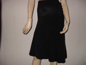 Anna Molinari Black Unique Rayon Spandex Skirt 44 10