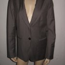 Banana Republic Gray Fitted Wool Blazer Jacket 10 M