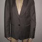 Banana Republic Gray Fitted Wool Blazer Jacket 10 M