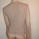 Casadei Romantic Ruffled Mauve Top Shirt L Large 12
