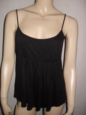 Theory Black Rayon Silk Simple Classic Tank Top Shirt M