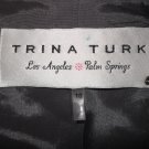 Trina Turk Gray Fitted Lined Blazer Jacket 10 M Medium