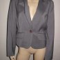 Trina Turk Gray Fitted Lined Blazer Jacket 10 M Medium