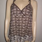 Michael Kors Brown Unique Print Halter Top Shirt P PL L