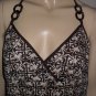 Michael Kors Brown Unique Print Halter Top Shirt P PL L
